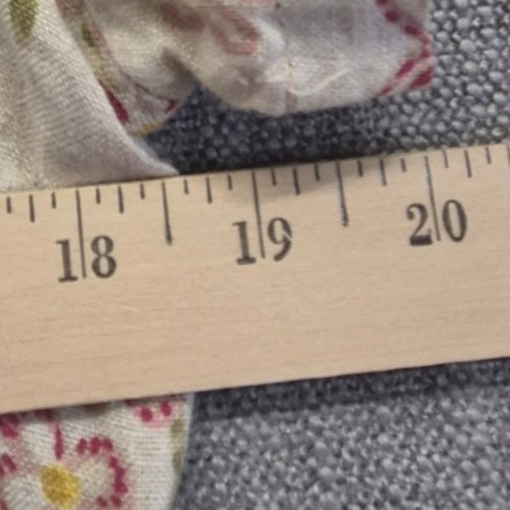 VTG Talbots Petites 12P 100% Linen floral dress cottagecore made USA Pink roses - Picture 12 of 16